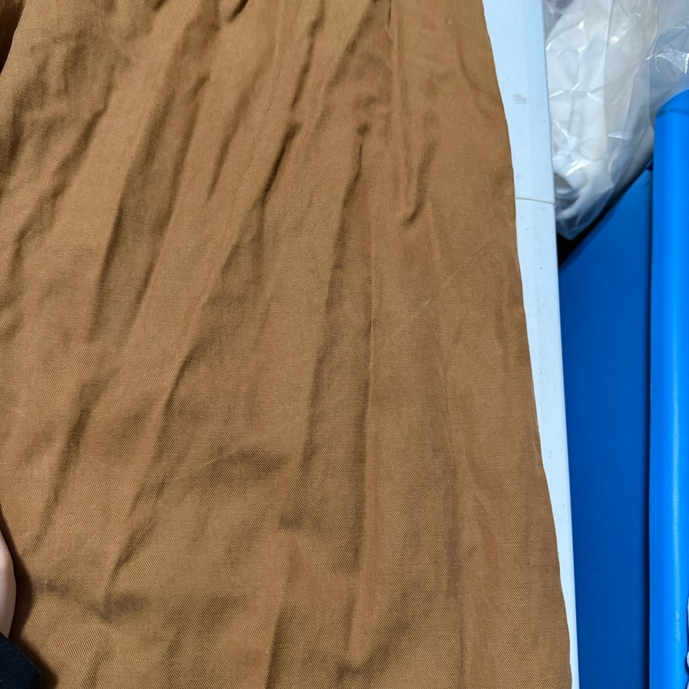 Madewell Wide-Leg Pants in Camel Brown - Picture 7 of 14